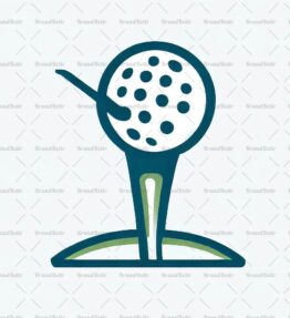 Golftee und Ball